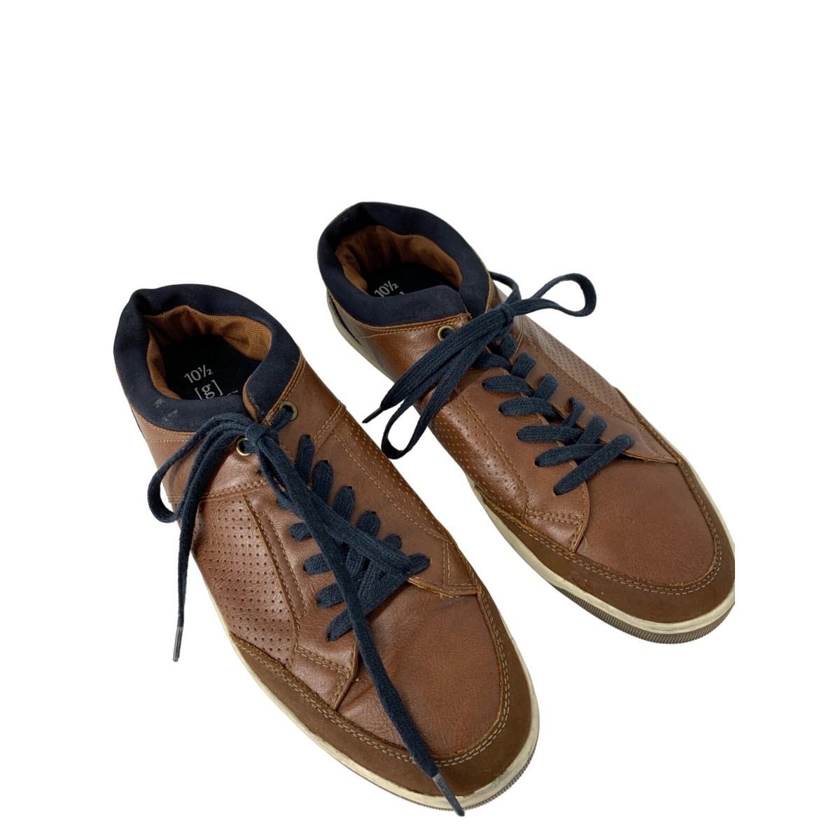 Men’s George Memory Foam Sneaker Shoes Brown Lace Up 5256 GUC