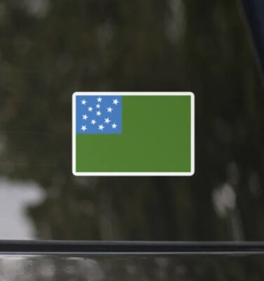 VERMONT GREEN MOUNTAIN BOYS FLAG DECAL STICKER FOR SUV CAR TRUCK THULE VT NEW