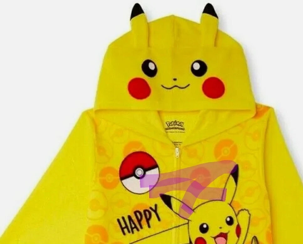 Pokemon Pikachu Hoodie Union Suit One Piece Pajamas 4 5