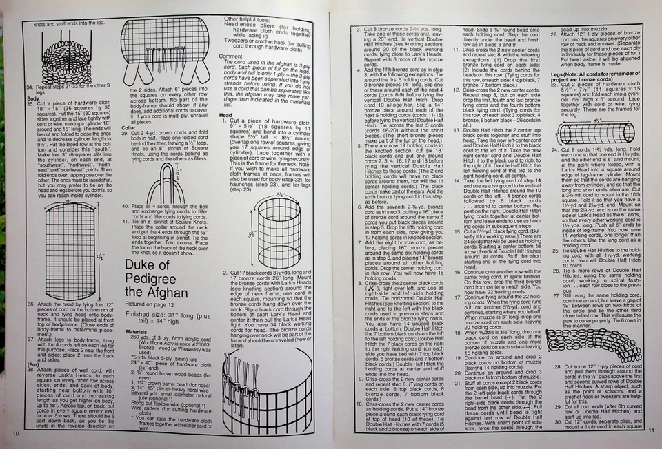 Macramé Pets Dimensional Animals Advanced Projects Patterns Crafts - Image 4 of 4