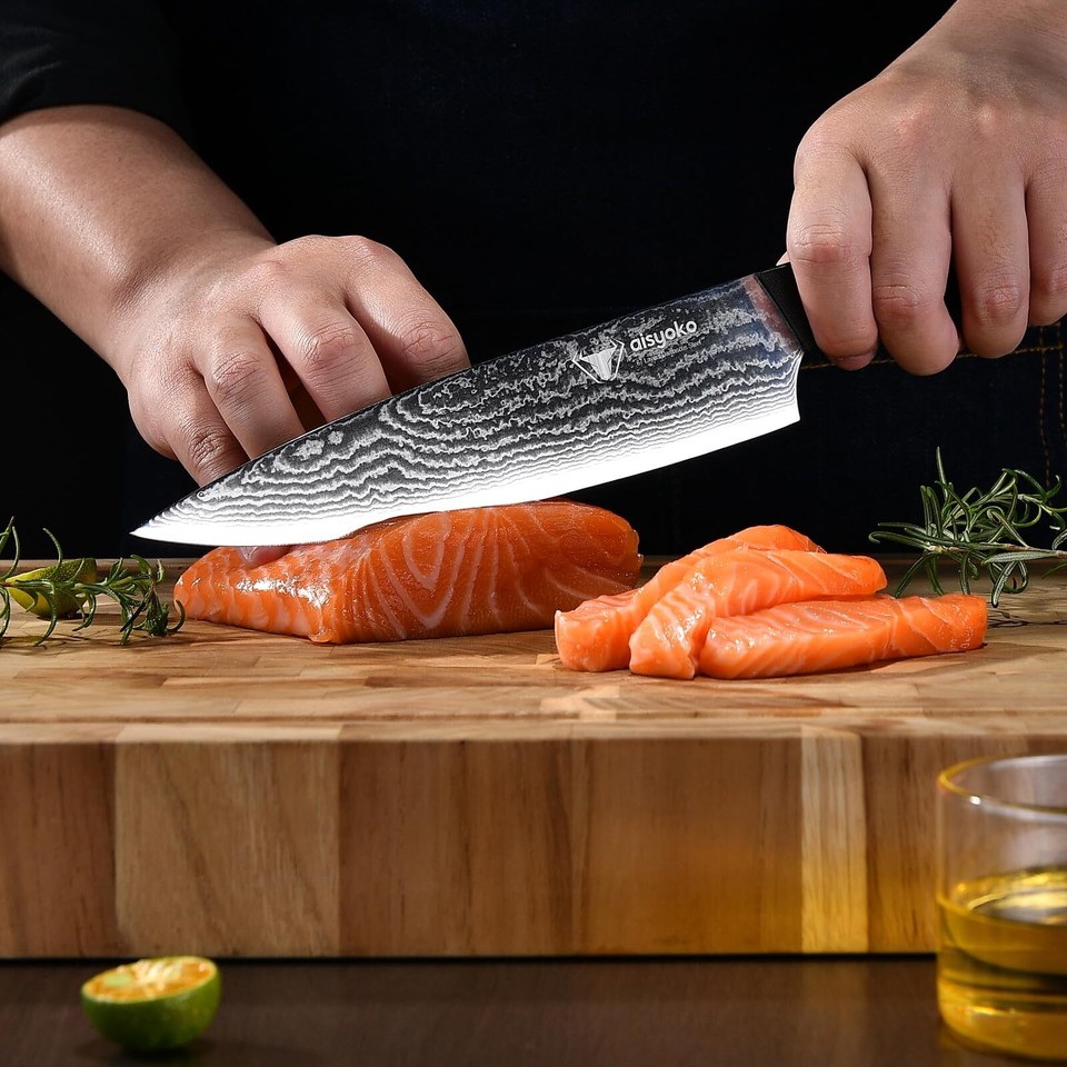 aisyoko Professional Chef Knife 8 "Damascus Kitchen Knife 8C High