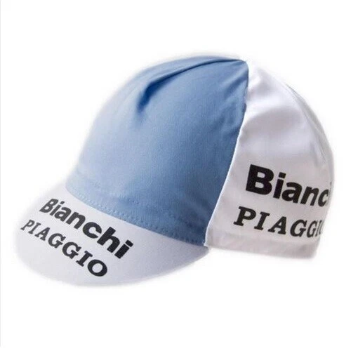 APIS CAPPELLINO CAPPELLO SOTTOCASCO CICLISMO TEAM RETRO VINTAGE BIANCHI PIAGGIO