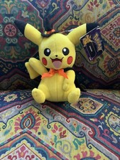 Tomy Pokemon Halloween Pikachu 9" Plush Witch Costume Stuffed Toy New!