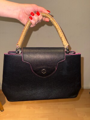 Louis Vuitton Capucin Black and Python Skin Tasche