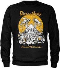 Image of Rick And Morty Rest And Ricklaxation Sweatshirt  Black