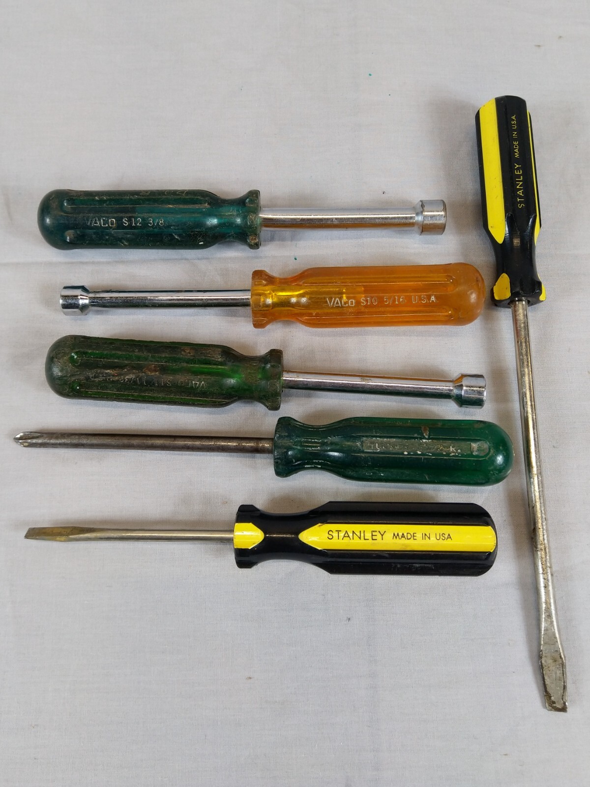 Lot of 6 Vintage VACO Nut Drivers And Stanley Screw Drivers USA DS eBay