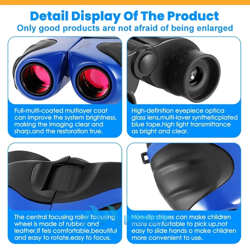 Kids Binoculars 8 X 21 Compact Shockproof Telescope Suitable for Bird Watching - Image 4 of 4