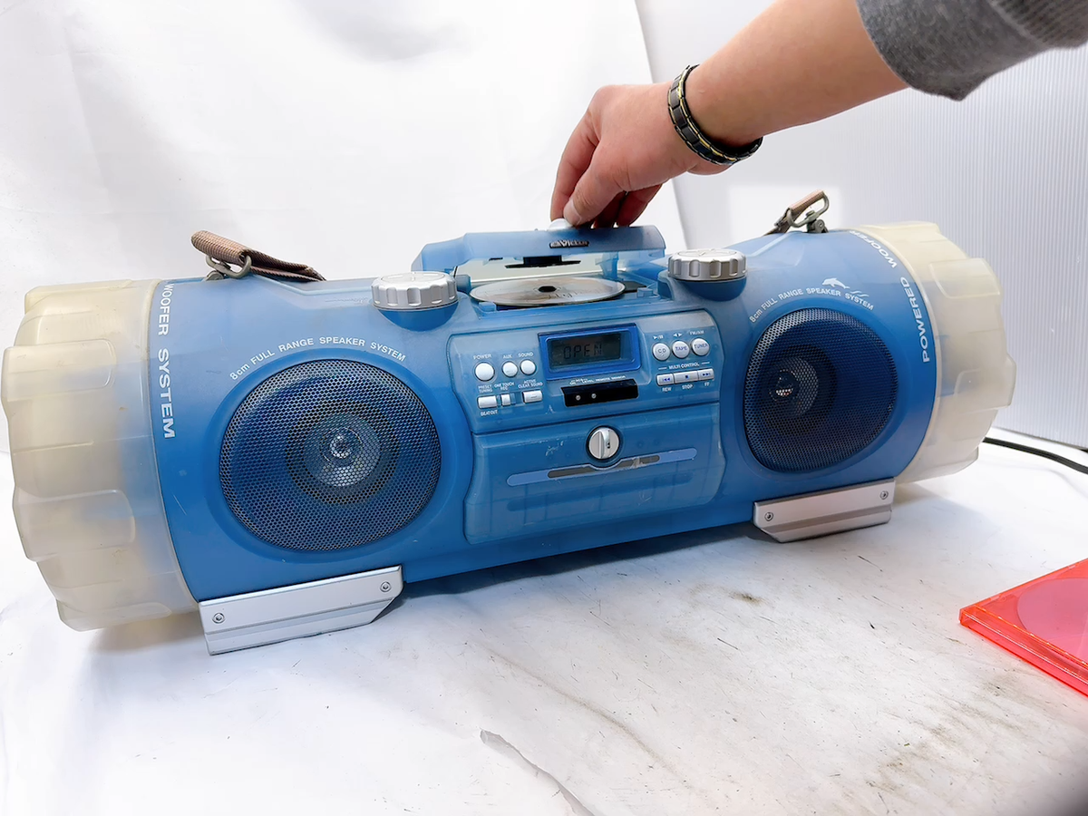 Victor ビクター  DRUM CAN RV-X70 【完動品】 Victor RV-X70LTD JVC Boombox Drum Can Heavy Bass CD Radio