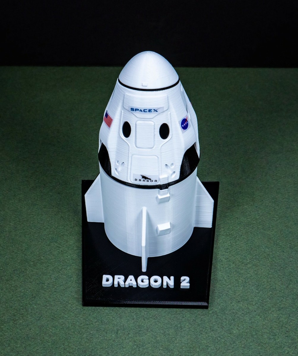 DRAGON 2 Plastic Model SpaceX NASA Crew Dragon Capsule
