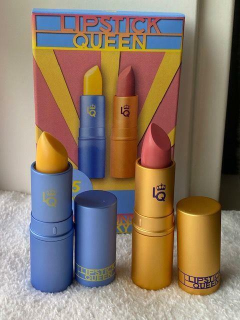 NIB Lipstick Queen MORNIN' SUNSHINE + SAINT PINKY NUDE Lip Duo Set Full Size