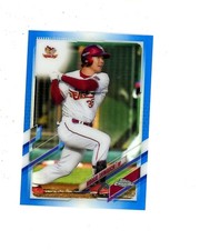 2021 Topps Chrome Nippon Blue Refractor #169 Hiroaki Shimauchi #d 34/150