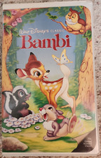 WALT DISNEY CLASSIC BAMBI VHS TAPE THE CLASSICS BLACK DIAMOND EDITION