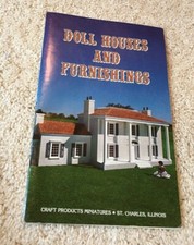 VTG CRAFT PRODUCTS MINIATURES doll houses and furnishings catalog RARE HTF USA