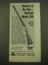 1964 Richland Arms Model 808 Shotgun Advertisement