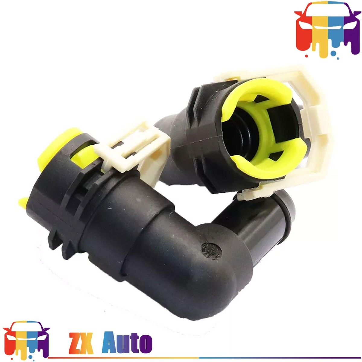 ハッピー 2Pc Cooling Water Hose Connector, For Mazda 3 CX-7 CX-9 2007