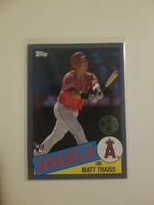 2020 Topps 35th Anniversary 1985 Retro Blue Baseball #85-4 Matt Thaiss