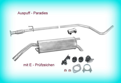 Abgasanlage Auspuff für Fiat Stilo 1.2 16V Fließheck Typ 192_XA1A bis 10/03+Kit