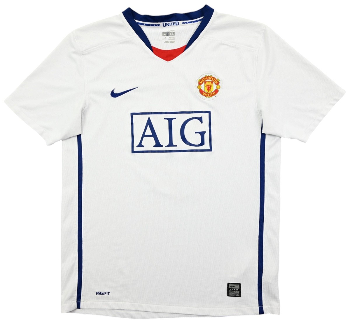 Nike Manchester United ホワイトシャツ Nike Manchester United Ronaldo 08/09 UCL Away Jersey / Shirt