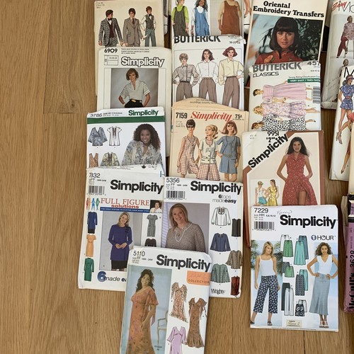 LOT 50 Sewing Patterns Simplicity McCall's Butterick Vintage & Modern Adults - Picture 10 of 10