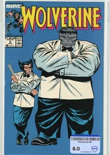 Wolverine 8 (Marvel 1989) | RAW 8.00 VF | Grey Hulk | Mr. Fix It KEY