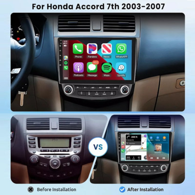 Android 15 For Honda Accord 7 2003-2007 CarPlay Car GPS Stereo Radio RDS 4+64GB