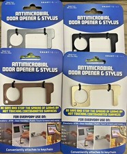 Lot of 4  Antimicrobial Door Opener & Stylus Smartpoint - Silver/Gold/Black/Rose
