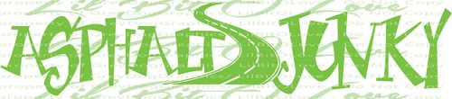 Asphalt Junky Vinyl Decal Sticker Road Blacktop Construction Worker Paving - Picture 10 of 27