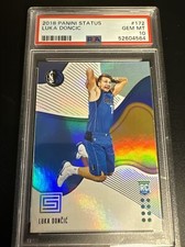2018-19 Panini Status #172 Luka Doncic Dallas Mavericks RC Rookie PSA 10