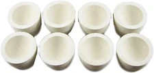 Lot of 8 - # 8AM Mabor Cupel 1-3/4" Gold-Assay-Smelting-Refining-Melting-Cupels