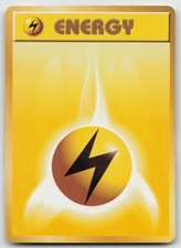 Lightning Energy Base Set Pokemon Japanese Lightly Played