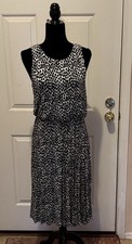 Loft Soft Stretchy Animal Print Dress 15” P2P 44” Length Ladies Small