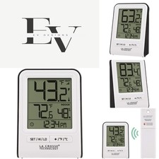 Digital Wireless Thermometer Humidity Monitor - 330ft Range, HI/LO Records
