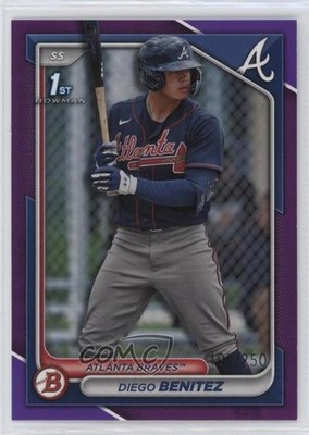 2024 Bowman Prospects Purple Border /250 Diego Benitez #BP-39 1cy8