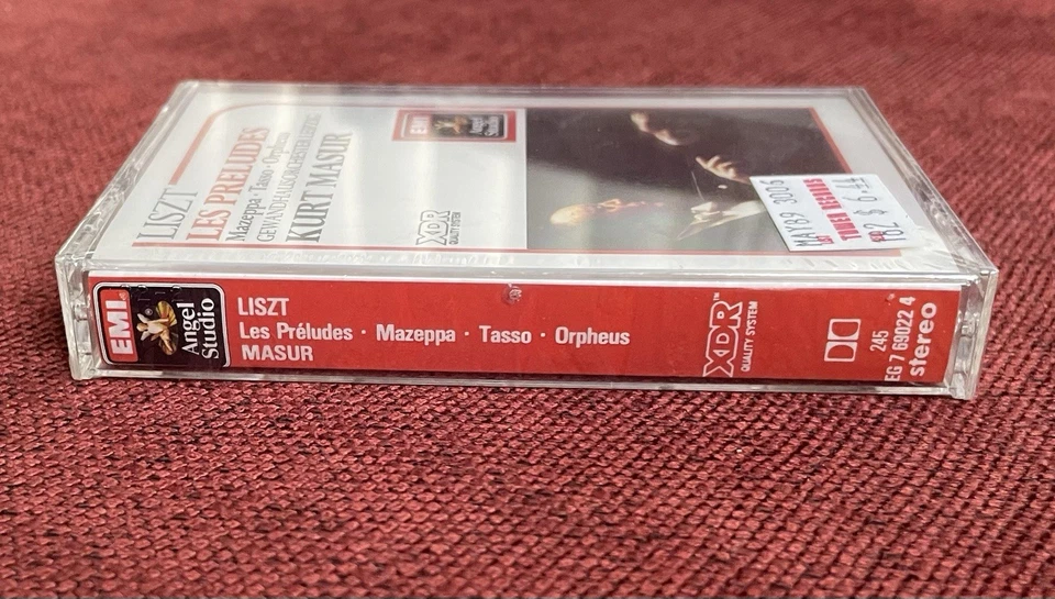 Sealed Liszt Les Preludes / Mazeppa Tasso Orpheus XDR Cassette Tape - Kurt Masur - Image 3 of 4