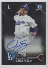 2016 Bowman Draft Chrome Pick Black Refractor 74/75 Jordan Sheffield Auto 8b5