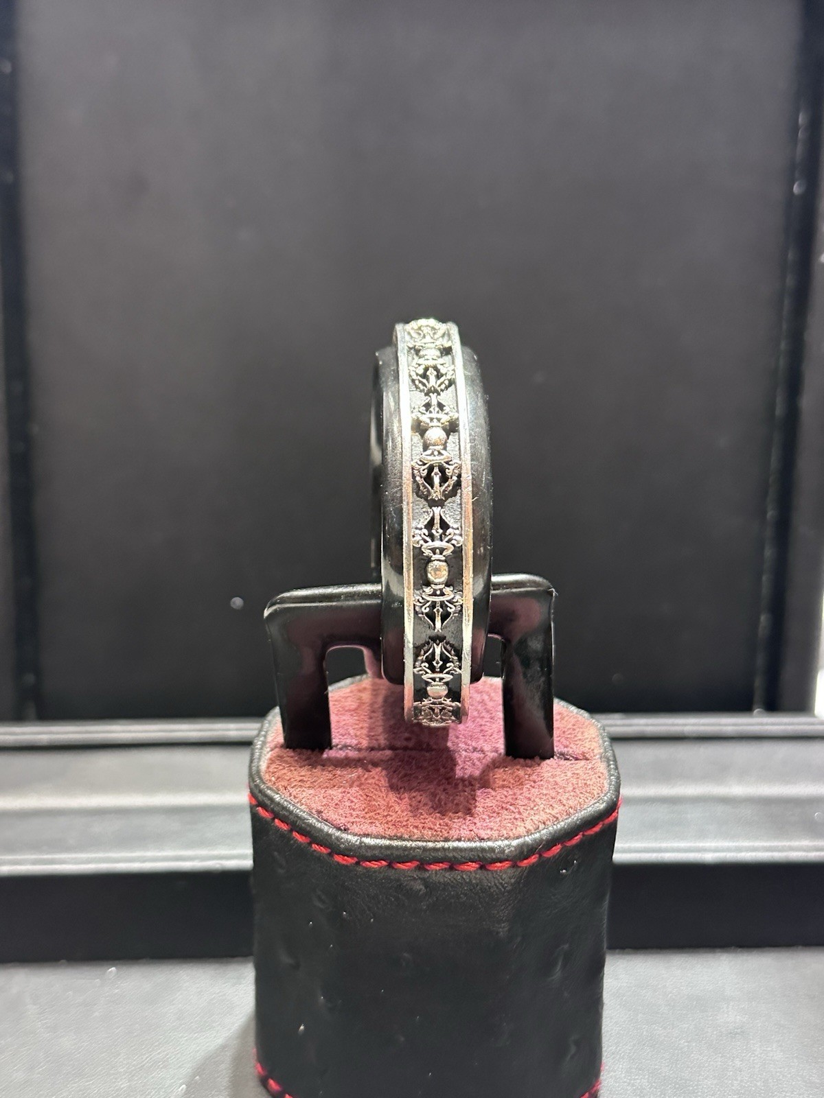 Solid 925.sterling Silver Open Cuff Bracelet. Zen… - image 1