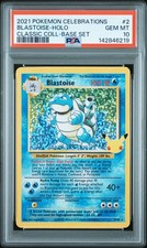 Blastoise Holo 2 Celebrations Classic Collection Pokemon PSA 10