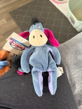 Mini bean bag Eeyore from the Winnie the Pooh collection with tags