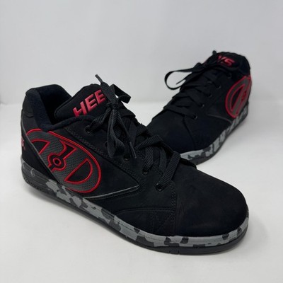 Heelys Propel 2.0 Skate Shoes With Wheels Wheeled Sneaker Black Men's Size 12