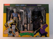 NECA TMNT Cartoon Casey Jones vs Foot Soldier Slashed 2-Pack MISB