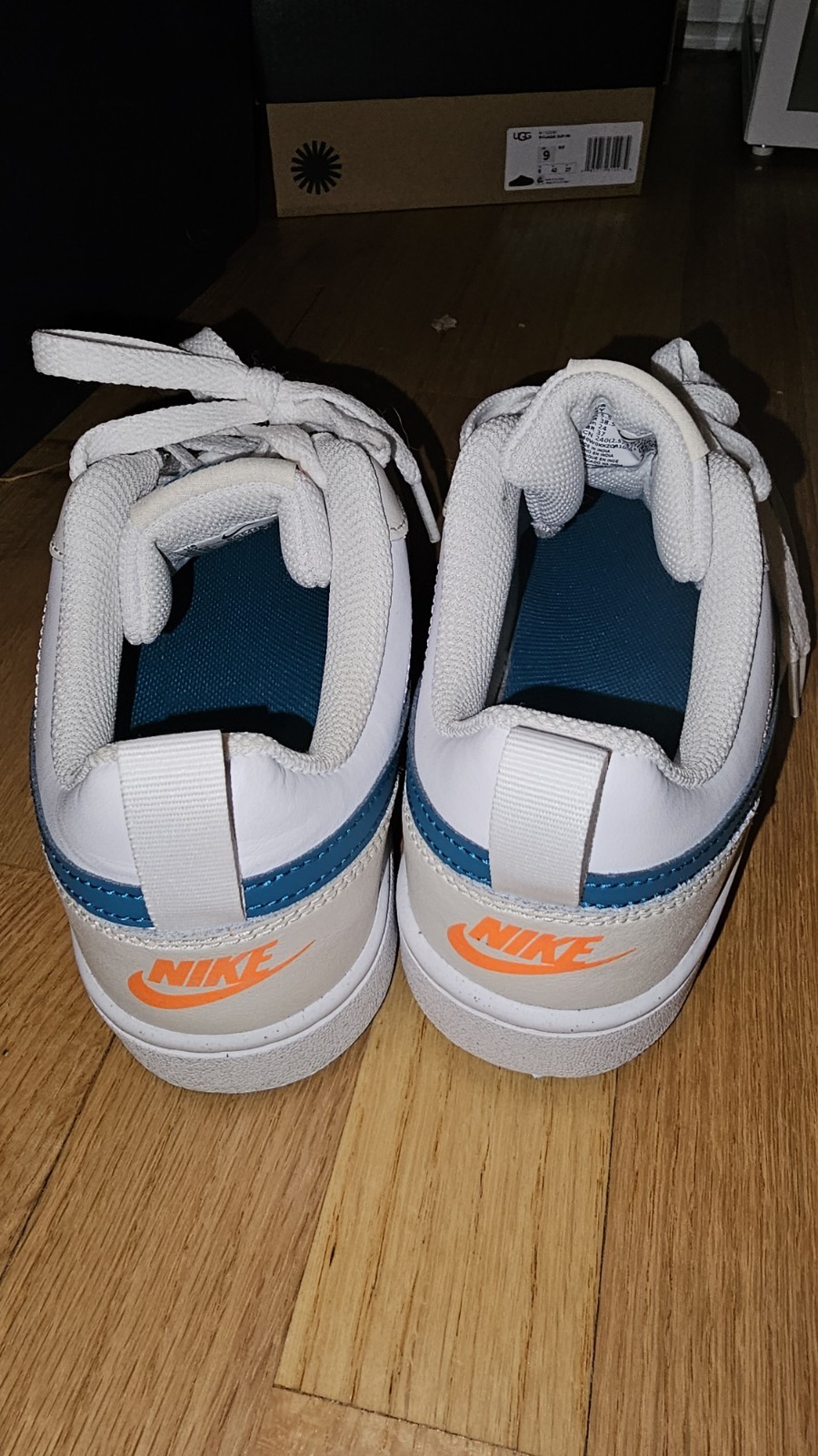 SAOLA Nike Court Borough Low 2 GS' Phantom Bright Spruce' BQ5448 017 bambini taglia 6 anni nuove senza etichette