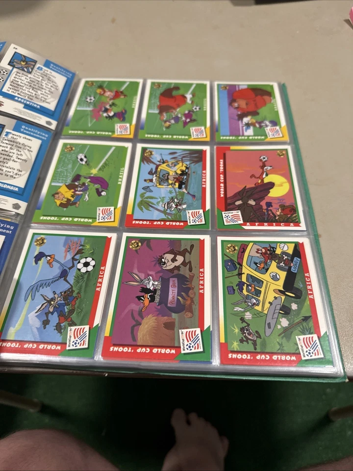 Футбольные карточки чемпионата мира США 1994 Toons как новые полный комплект - Изображение 4 из 4