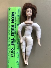Bisque And Cloth Dollhouse Lady