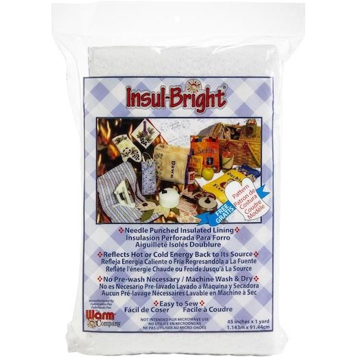 Warm Company 36""x45"" (91cm x 114cm) Insul-Bright Insulated Lining Fabric