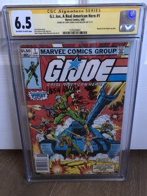 G.I. Joe #1 ARAH, CGC 6.5 SS Signed 2x Larry Hama & Bob McLeod, Newsstand 1982