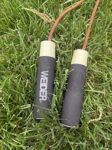 Vintage Weider Weighted Leather Skipping Rope