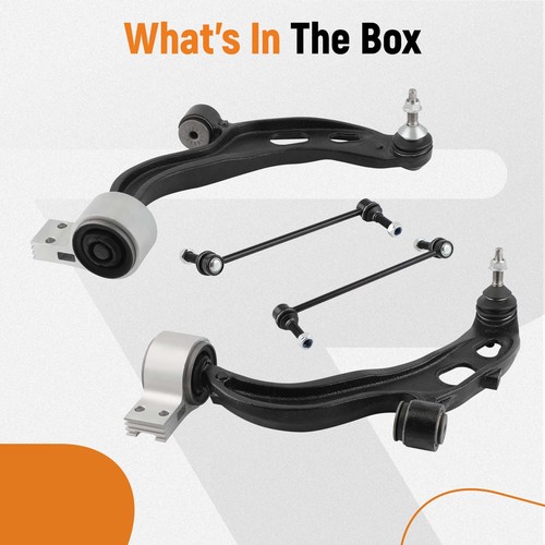 4x Front Lower Control Arms Sway Bars For 2013-2018 Ford Taurus Flex Lincoln MKT - Picture 6 of 16