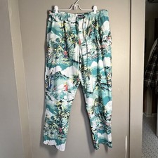 Vintage Men  s Polo Ralph Lauren Pajama Lounge Pants XL Tropical Multicolor
