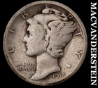 1918-D Silver Mercury Dime - Scarce  Better Date  No Reserve  #K1532