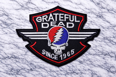 GRATFUL DEAD ROCK LEGENDS EMBROIDERED IRON ON PATCH 4''X3'' FREE SHIPPING